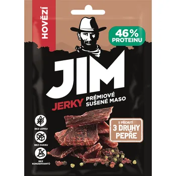 Sušené maso Jim Jerky prémiové hovězí slanina