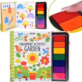 omalovánky JOKO Kreativní knížka na malování prsty Zahrada