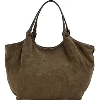 Hernan Velká kabelka z broušené kůže 691-C hnědá