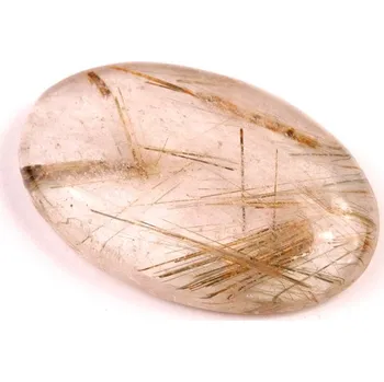 Sběratelství Kabošon Zelený Rutil č.6569 (35x23x7mm)