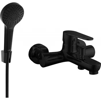 Vodovodní baterie Mexen Kama R05 baterie vanová se sprchovým setem, černá - 7253R05-70 Bateriové soupravy