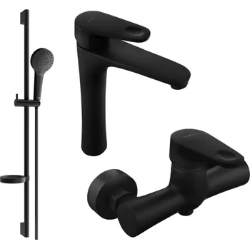 Mexen Kama DS05 sprchová sada, černá - 72514DS05-70 Bateriové soupravy
