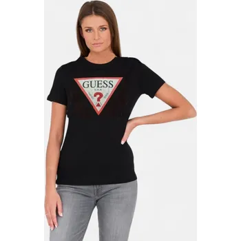 Dámské tričko Dámské černé triko Guess - Velikost S, Barva Černá M56464 M92173K7NGO