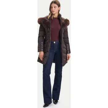 Guess Zimní bunda W4BL61 WGLZ0 Hnědá Slim Fit S