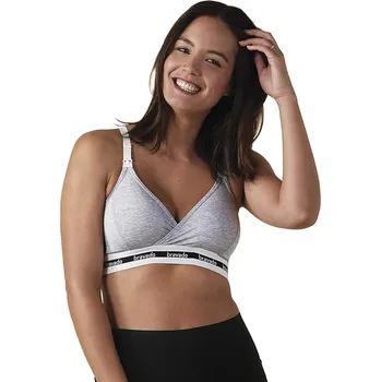 Podprsenka BRAVADO Těhotenská a kojící podprsenka NA KOJENÍ Šedá hladká s logem S 3H3G6_A*
