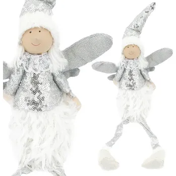 Vánoční dekorace Flamenco Mystique VÁNOČNÍ ANDĚL sedící 50 cm PLYŠ ASN01S