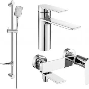 Vodovodní baterie Mexen Zero DF62 koupelnová sada, chrom - 71103DF62-00 Bateriové soupravy