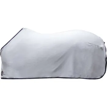 Jezdectví Odpocovací deka HKM Alaska light grey/deep blue 115cm