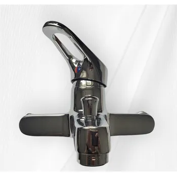 Vodovodní baterie Nástěnná vanová a sprchová baterie s jednou pákou ARSID stříbrná