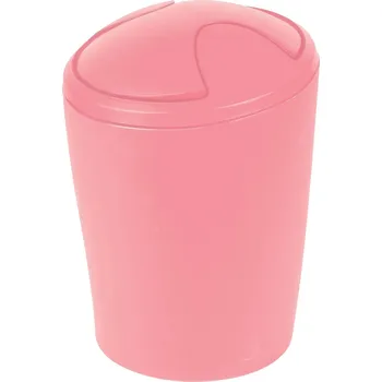 Odpadkový koš Spirella výklopný odpadkový koš MOVE, růžový plast, 2 L