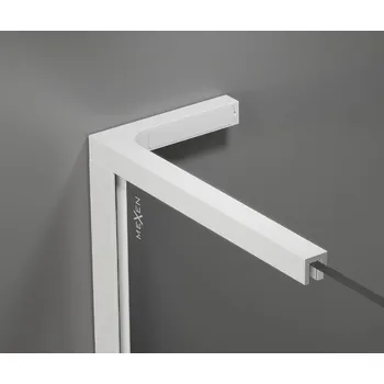 Mexen Kioto, profilová lišta typ L pro Walk-In sprchové zástěny, levá/pravá, bílá, 800-03-20