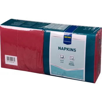 CZ distribuce METRO PROFESSIONAL Ubrousky 2vrstvé 33 x 33 cm bordó 250 ks