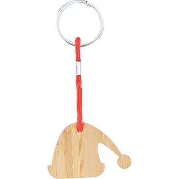 Vánoční Klíčenka Kymor, Santa Čepice - Přírodní / Červená