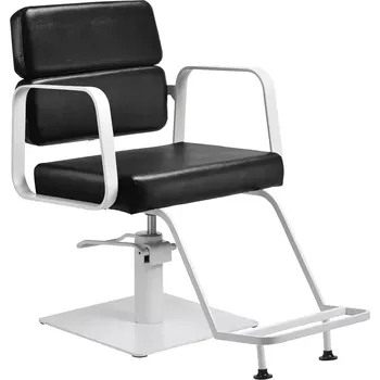 Kadeřnické křeslo Kadeřnické křeslo PORTO - bílo-černé