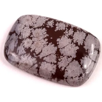 Přírodní kámen Kabošon Vločkový Obsidián č.6626 (28x19x5mm)