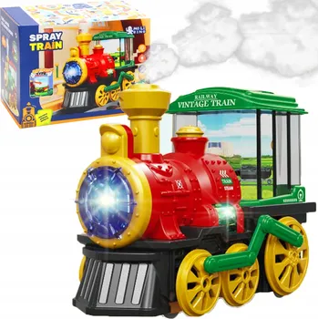 Vláček a vláčkodráha ELEKTRICKÁ VLÁČKODRÁHA VLAK S KOUŘEM SADA VELKÁ VLÁČEK LOKOMOTIVA