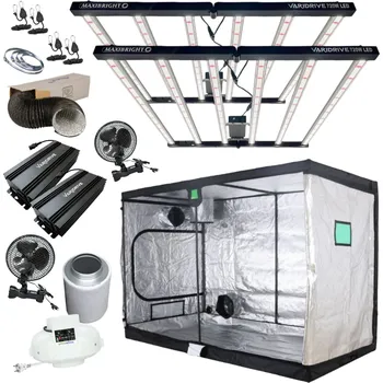 Pěstební box higarden LED Set 2x720w Maxibright - 120x240x200cm