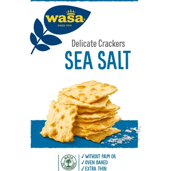 Koření CZ distribuce Wasa Del Krekr mořská sůl 180 g