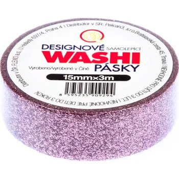 CZ distribuce Páska lepicí Washi třpytky 3m 1 ks