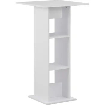 Jídelní stůl zahrada-XL Barový stůl bílý 60 x 60 x 110 cm 280205