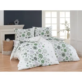 Povlečení Matějovský Green Stars Bavlna deluxe 1x 140/220, 1x 70/90