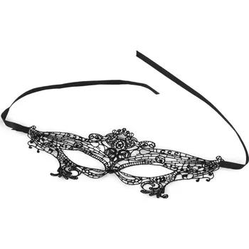 Karnevalová maska - škraboška krajková, barva 2 černá