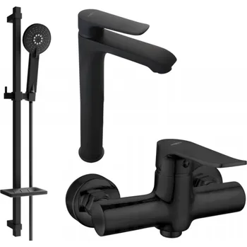 Vodovodní baterie Mexen Pecos DQ40 sprchová sada, černá - 72714DQ40-70 Bateriové soupravy