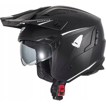 Helma na motorku UFO PŘILBA SHERATAN JET / TRIAL ČERNÁ VELIKOST: L