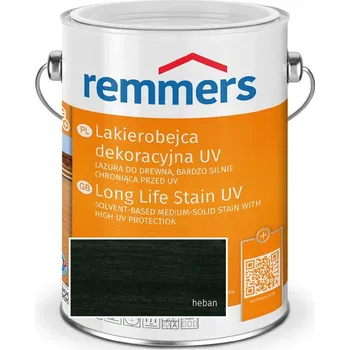 barva a nátěr na dřevo Dekorativní lazura s UV ochranou, odstín eben, 5 l