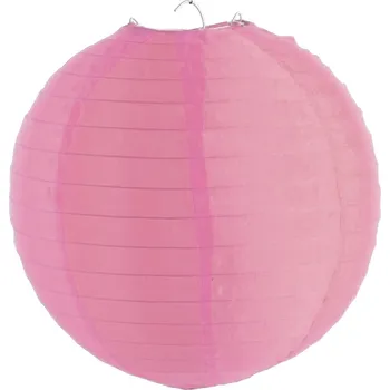 Svícen Nylonový lampion 30 cm, světle růžová