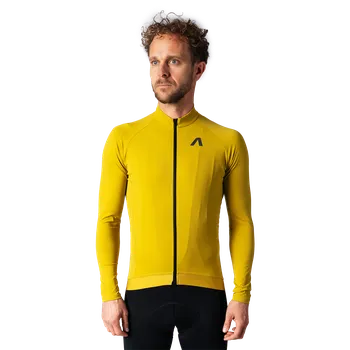 cyklistický dres ATEX Cyklo dres s dlouhými rukávy KIVO curry 3XL