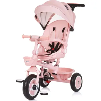 Dětská tříkolka CHIPOLINO Tříkolka se stříškou Marathon 2v1 Flamingo