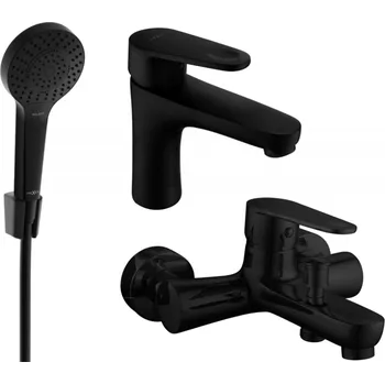 Vodovodní baterie Mexen Kama R05 koupelnová sada, černá - 72503R05-70 Bateriové soupravy