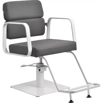 Kadeřnické křeslo Kadeřnické křeslo PORTO - bílo-šedé