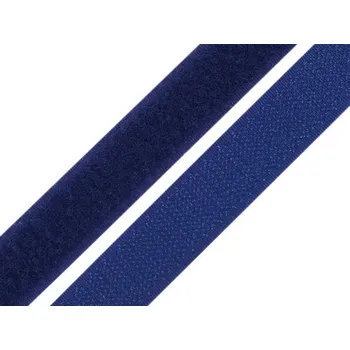 Suchý zip háček + plyš šíře 20 mm, barva (220) modrá safírová