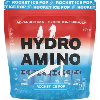 Aminokyselina Nanosupps Hydro Amino Doypack (15 x 13 g, Rocket Ice Pop)