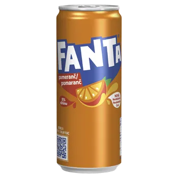 Limonáda Fanta pomeranč 0,33l - plech