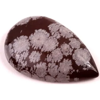 Sběratelství Kabošon Vločkový Obsidián č.6625 (29x19x6mm)