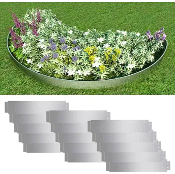 Plot zahrada-XL Trávní lem 15 ks pozinkovaná ocel 100 x 20 cm 274903