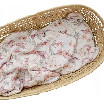 Povlečení Ložní souprava do Povlečení nebo kolébky, mušelín 100% Bavlna 55x75cm Kolibříci