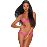 Sexy set Alabastra set neon pink - Obsessive Barva: růžova, Velikost: XXL