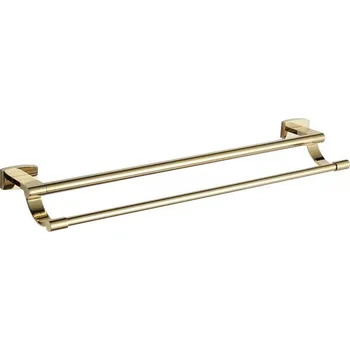 Držák na ručník Mexen Zoja dvojitý držák na ručník, zlatý - 7019125-50 Věšáky a police na ručníky