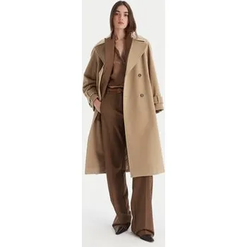 Dámský kabát Marella Vlněný kabát Tenna 2523016071 Béžová Regular Fit 40