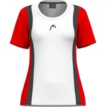 Dámské tričko Head CLUB 25 TECH T-Shirt Women Red/White XL