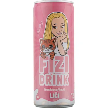 Přisada na vaření a pečení CZ distribuce FIZI DRINK liči 6 x 250 ml plech