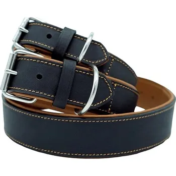 Obojek pro psa Anadi Luna obojek z voskované kůže černohnědý 50 cm