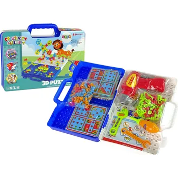 Puzzle LEAN CARS 3D Puzzle v kufříku se šroubovákem 450 dílků
