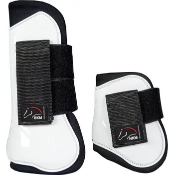 Koňské kamaše Sada šlachovek a strouhaček HKM Genua white/black COB