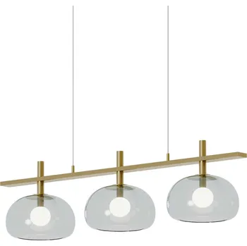 Aromas Cloud L G9 závěsné svítidlo lustr Černá matná / Jantarová