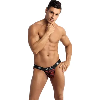 Slipy Pánské slipy otevřené Tribal jock strap - Anais Barva: červená, Velikost: S